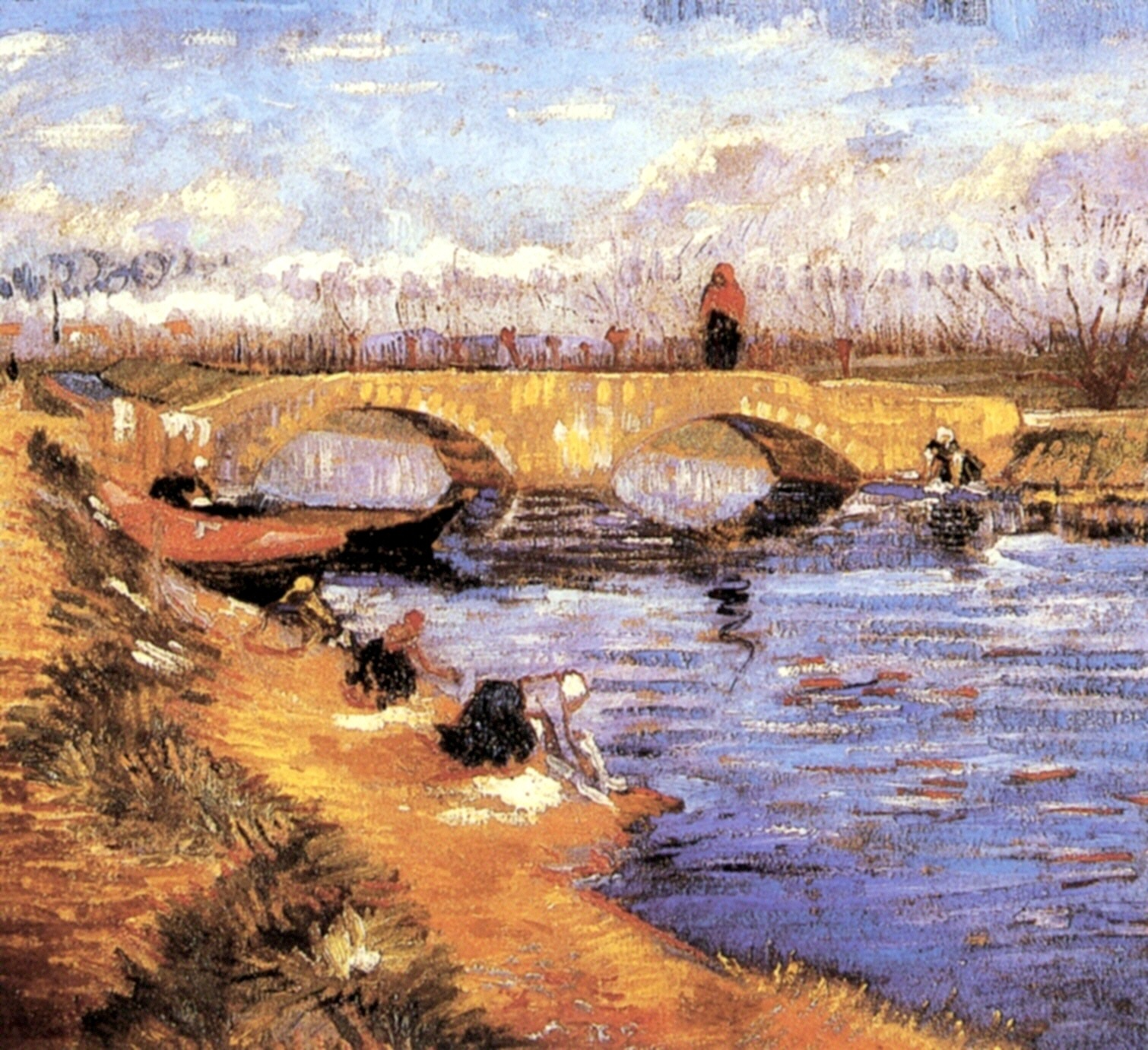 Картина Ван Гога Глейцкий мост над Каналом Вигура 1888